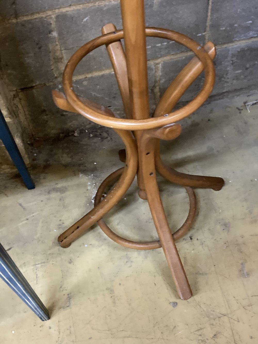 A bentwood hat stand, height 190cm